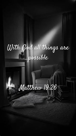 Matthew 19:26 Possible with God ❤️ #bibleverse