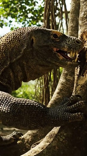 Hiding From a Komodo Dragon in My Secret Island Shelter! 🦎