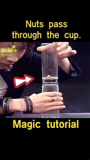 Nuts through the cup, magic tutorial! #magicteaching #magic
