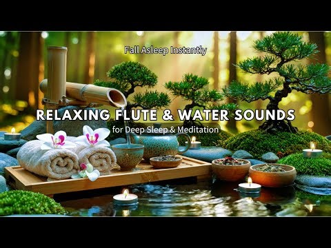 Fall Asleep Instantly 🌙 Relaxing Flute & Water Sounds for Deep Sleep & Meditation