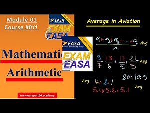 Course 011 Average | EASA PART 66 MODULE 1 | Mathematics