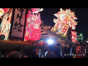 津沢夜高あんどん祭 2022 清水×上町 / 清水×蓑輪 ぶつかり合い