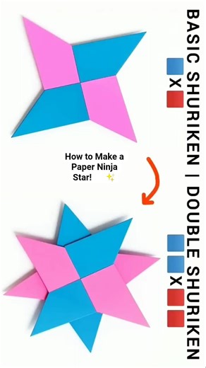 How to Make a Paper Ninja Star! 🥷✨ #ninja #star #shorts