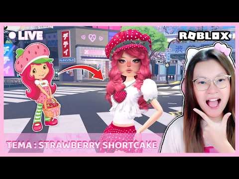 DANDAN JADI KARAKTER STRAWBERRY SHORTCAKE VERSI KEREN ?!! [DRESS TO IMPRESS ROBLOX INDONESIA]