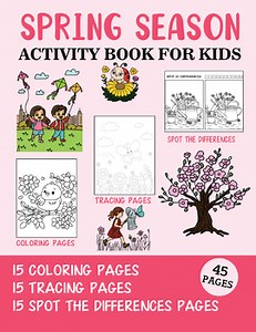 Spring Season Activity Book for Kids