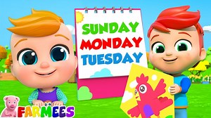 69K views · 1.7K reactions | Days of the Week by Farmees is a nursery rhymes channel for kindergarten children.These kids songs are great for learning alphabets, numbers, shapes, colors and lot more. We are a one stop shop for your children to learn nursery rhymes. #daysoftheweek #babysongs #farmees #kindergarten #learningvideos #educationalvideosforkids #toddler | Farmees | Facebook