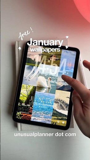 30 FREE January wallpapers for your iPad 💥💻🤍 #ipadsetup #ipadtips #ipadmini7
