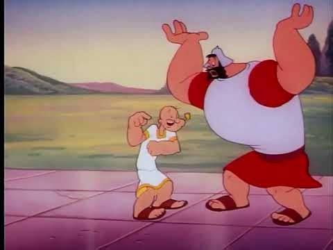 Popeye as Hercules?! 😳 | Greek Mirthology (1954) | Classic Cartoon