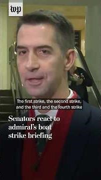 Senators react to admiral's briefing on boat strikes