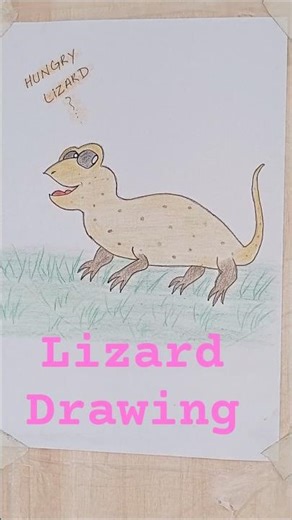 How to draw Lizard 🦎#shorts #drawing #art