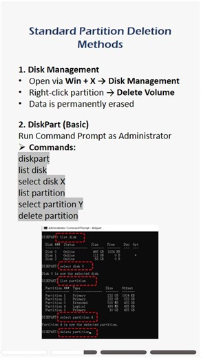 How to safely use DiskPart delete volume force on Windows 11/10. #diskpart #windows