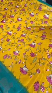 Stunning combo on a soft silk base ✨ Beautiful Pichwai digital print that adds a classic charm. Fabric is smooth, lightweight, and super easy to drape — perfect for any occasion. Deal Price: ₹1490 To book, WhatsApp @9836106357 | DEVI