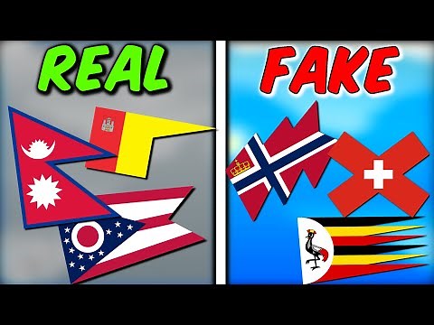 Real Flags, but NON rectangular 🚩 & make Fake for other Countries