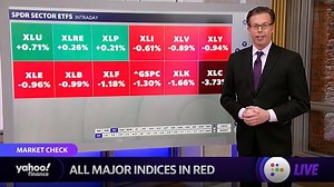 Stocks down across the board, led by tech