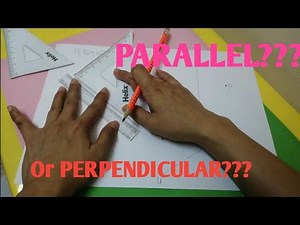 HOW TO DRAW PARALLEL AND PERPENDICULAR LINES | MATH 4 GEOMETRY