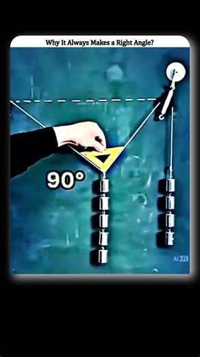 How Physics Creates a Perfect Right Triangle