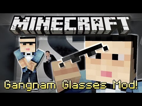 Minecraft | GANGNAM STYLE GLASSES MOD! | Look like PSY! [1.4.7]