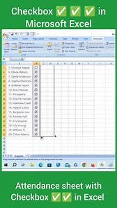 13 reactions | Full tutorial for how to create attendance sheet with checkbox ✅✅✅ in Microsoft Excel. #Excel #exceltutorial #checkboxinexcel #exceltips #exceltricks | Itxperts | Facebook