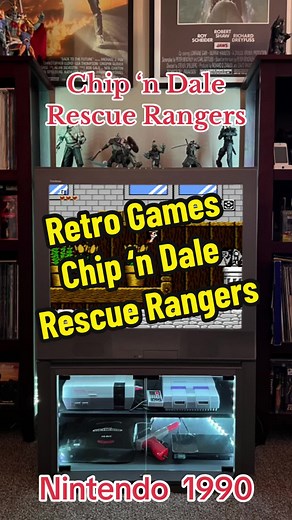 Chip amd Dale Recue Rangers was developed and published by Capcom in 1990. #retrogaming #1990skids #chipanddale #videogamesday #platformgameplay #nescollector #90svideogames