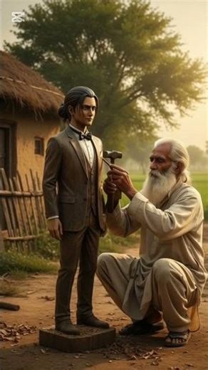 Old Man Created Eren Yeager Statue 😱 | Attack on Titan AI Short #youtubeshorts