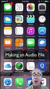 How to make an audio file with a smart phone