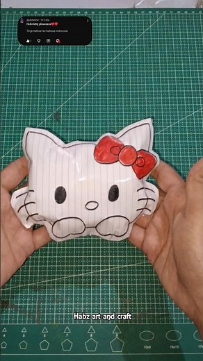 How to make a paper squishy hello kitty #gift #squishy #papersquishy #emoji #satisfying #papercraft