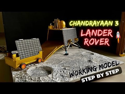 How to make chandrayaan 3 lander and rover working model #vikram & #pragyan