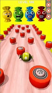 Which color toffee ball cross this bousing bricks 😯#shorts #youtubeshorts #gaming