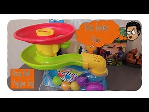 Baby Alvin's first time playing with Busy Ball Popper Toy