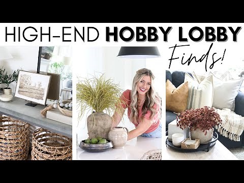 HOBBY LOBBY SHOP WITH ME AND HAUL || HIGH-END HOBBY LOBBY FINDS || FALL HOME DECOR