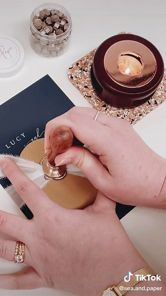 Silk Ribbon & Wax Seal Wedding Invitations Tutorial