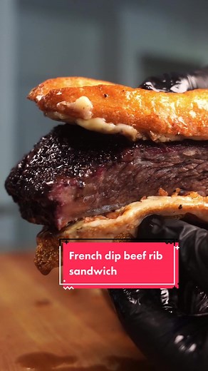 Delicious Beef Rib French Dip Sandwich Recipe