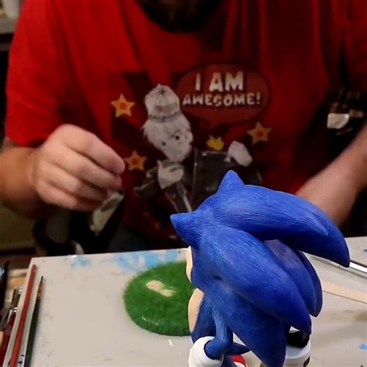 I made a liveaction Sonic out of clay! | Bobby Duke Arts