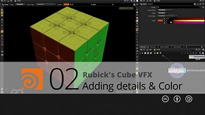 Rubik’s cube | 02 | Adding Details & Color | SideFX