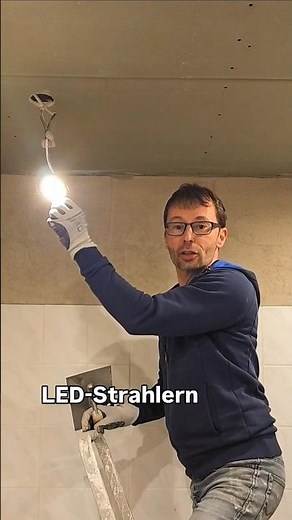 LED-Strahler in Gipskartondecke montieren #handwerk #diy #sanierung #vermietung
