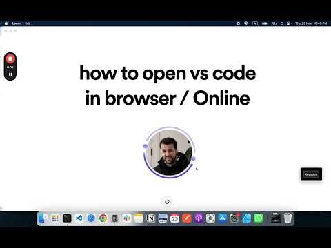 how to open and use Vs code in browser Online #programming