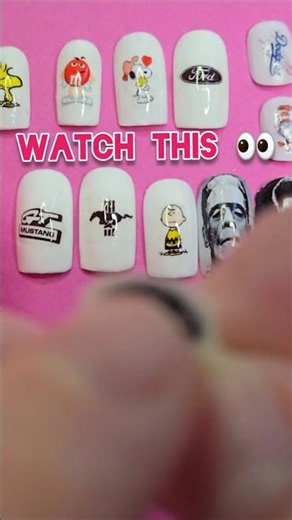 Seattle Mariners Nail Art ⚾ Easy Baseball Nail Decals! #shorts