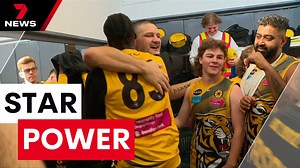 33K views · 309 reactions | Superboot Brendan Fevola and Australian Idol Guy Sebastian are now officially footy's odd couple. The unlikely duo teamed up to help one of Melbourne’s worst teams turn their flagging fortunes around. Download the 7NEWS app: 7news.link/7newsapp #7NEWS | 7NEWS Melbourne | Facebook