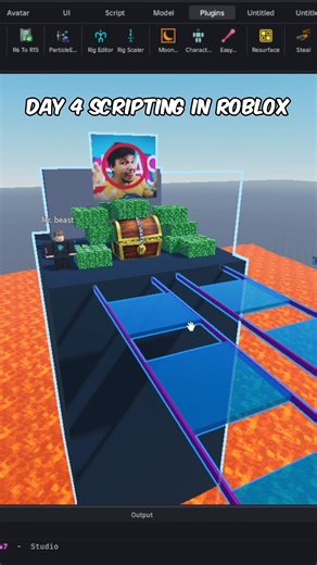 Day 4 Make the glass bridge from Squid Game In Roblox Studio #roblox #scripting