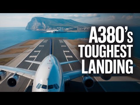 Flight Sim Challenge: A380 Korean Airlines Landing at Gibraltar!