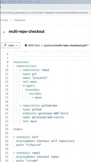 How to use resources in Azure pipelines for external repositories #azuredevops #devops #azure