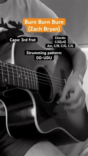 Burn Burn Burn - Zach Bryan | Guitar Tutorial