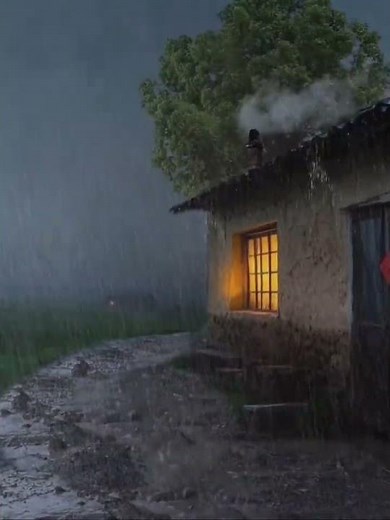 Rain storm asmr 🌧️