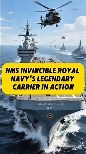 HMS invincible royal navy's Legendary carrier in action