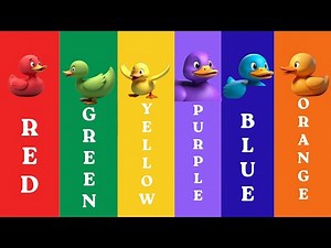 Six Little Ducks | Nursery Rhyme For Kids | Children Color Song