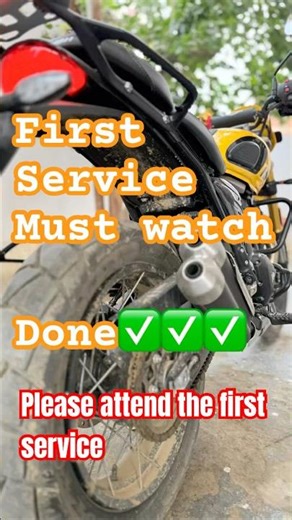 First Serivce Done for my #Triumph #scrambler #400XC after 750 KM within 45 days #triumphindia