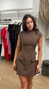 The dress that made Odd Muse viral is here in chocolate 🤎🙈 Our forever most loved style, the Cap Sleeve Mini. Angie wears a size XS. | Girls With Gems