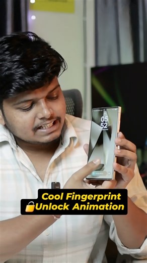 Himanshu Maddhesiya | Tech Influencer | Gadgets & Ai on Instagram: "🔓✨ Samsung Fingerprint Unlock Animation — Too Satisfying! Samsung users, aap logon ne ye animation try kiya kya? Fingerprint scan hotey hi jo smooth glow effect aata hai… bilkul next-level satisfying 😍 ✨ What you’ll see in this trick: • cool fingerprint unlock animation • smooth glowing effect • samsung hidden customization • premium lockscreen experience • simple setting, instant visual upgrade Apna phone unlock karna itna ae