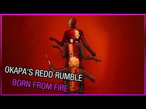 Okapa - the Red Rumble Bottle on fire, a Body Art Illusion by Johannes Stoetter