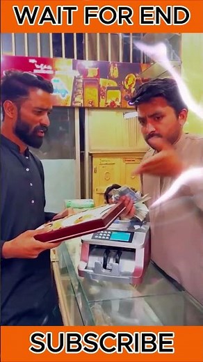 The money counting machine said less money😁best funny video #tiktok #shorts
